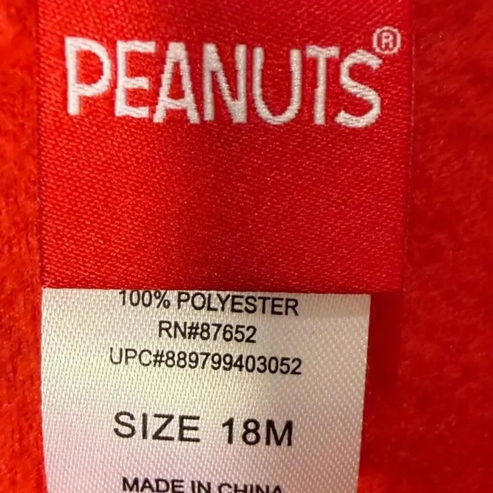 Peanuts Snoopy Pajamas 18m